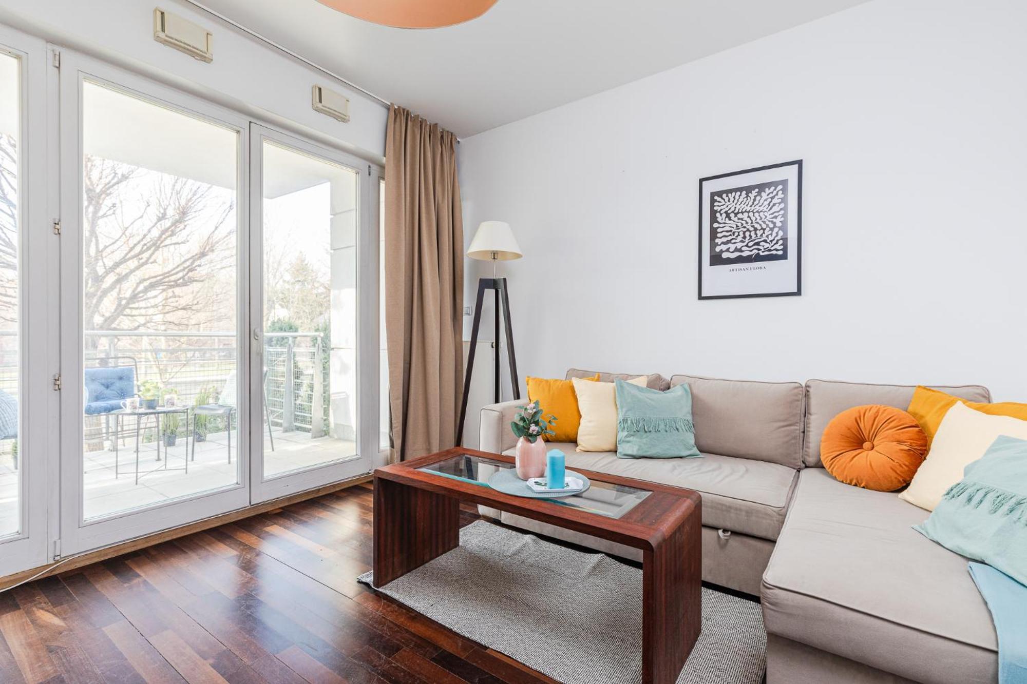 Superapart Wilanowska Apt 20 "Pet-Friendly 1Br Home With Patio Varşova Dış mekan fotoğraf